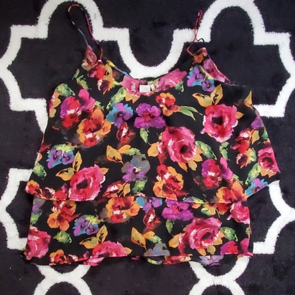 Floral Layered Tank Top